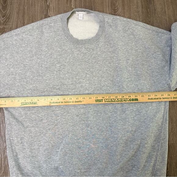 Beyond Yoga LuxeFleece Oversized Crewneck Sweatshirt Grey Sz L NF7947 Womens EUC - Picture 6 of 12